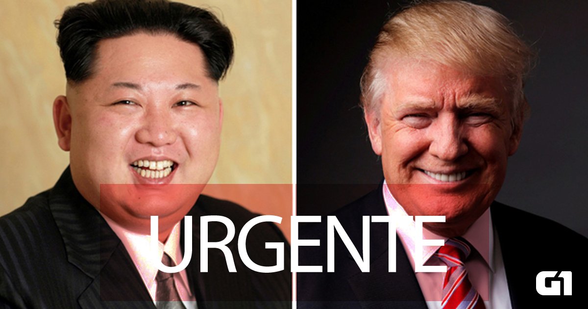 g1's tweet photo. Ditador da Coreia do Norte convida Trump para reunião e americano aceita https://t.co/7vPD7WRAGS https://t.co/iNvr7UrPPk