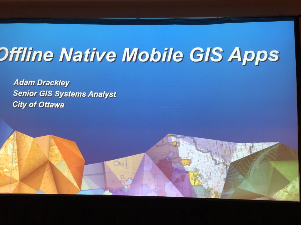 EsriDevEvents's tweet photo. One of our two final #userpresentations happening right now in Mesquite B: Tiffany Selvidge presents her custom #application for use in Harris County, and Adam Drackley, who is presenting in Mesquite C on #offline #mobile #apps using #AppStudio and #ArcGIS! #devsummit https://t.co/jCh17X4ftB