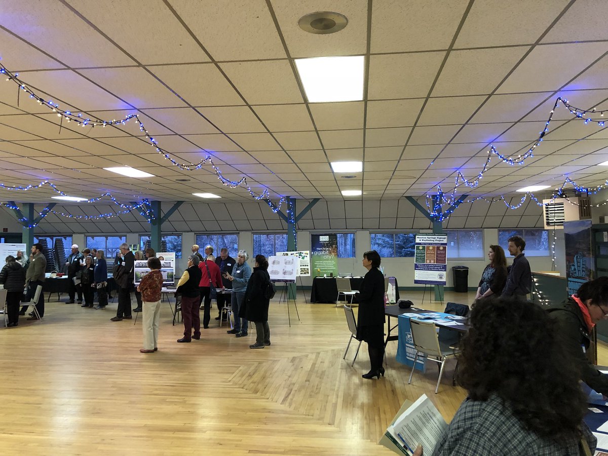 GREAT turnout tonight for the Invest in Manitou Springs Expo. Talking about future development in our city!