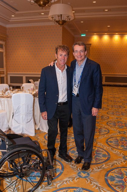 PGelsinger's tweet photo. I had the distinct honor of meeting our WWKO Macau guest speaker, @JohnMaclean27. His life is a testament to the power of the human spirit to overcome adversity and accomplish more than ever before. Thank you for sharing your story with us. #VMware https://t.co/LQtz1He8nq