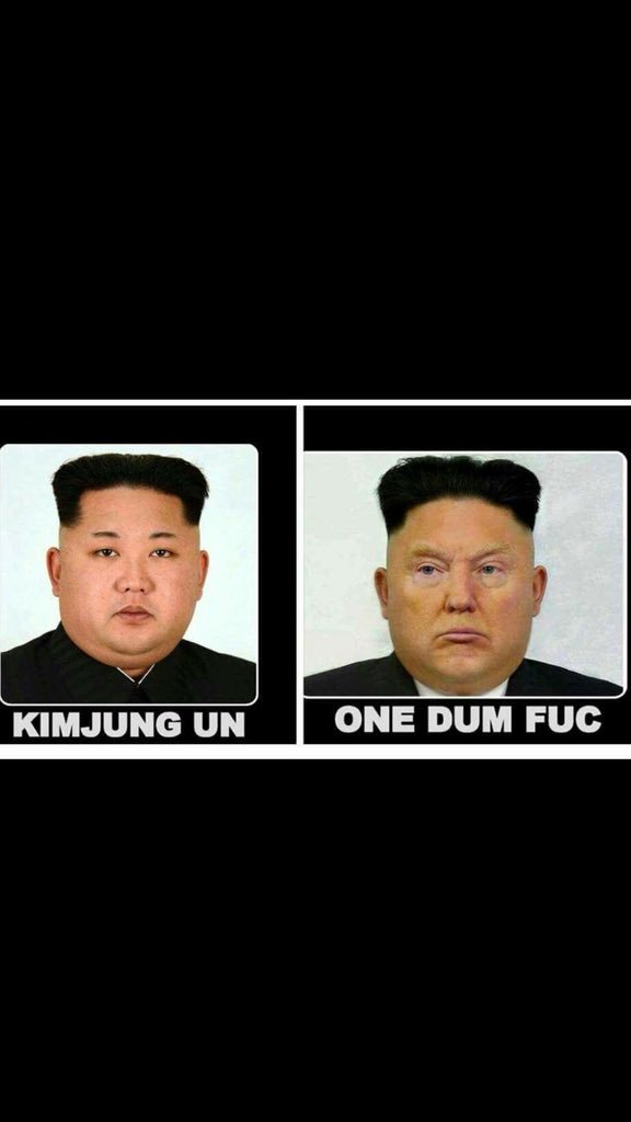 kuntdeadlips's tweet photo. “Kim jong un” and one dum fuc https://t.co/WTer1w5QzY