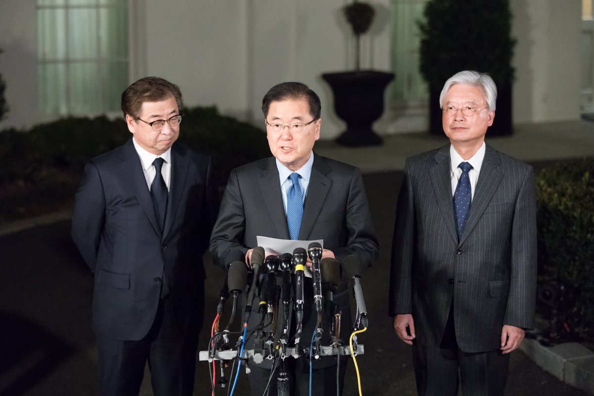 Hasil gambar untuk Remarks by Republic of Korea National Security Advisor Chung Eui-Yong