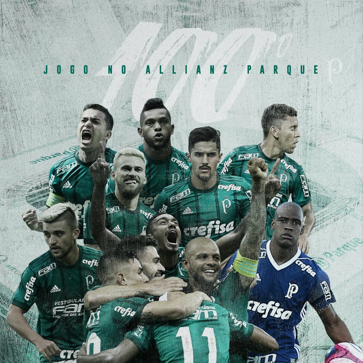 Palmeiras's tweet photo. #ChoqueRei no jogo 100 do Allianz Parque? Continuamos 100%!
Palmeiras 2x0 São Paulo.
#AvantiPalestra https://t.co/LKr1lfHeqM