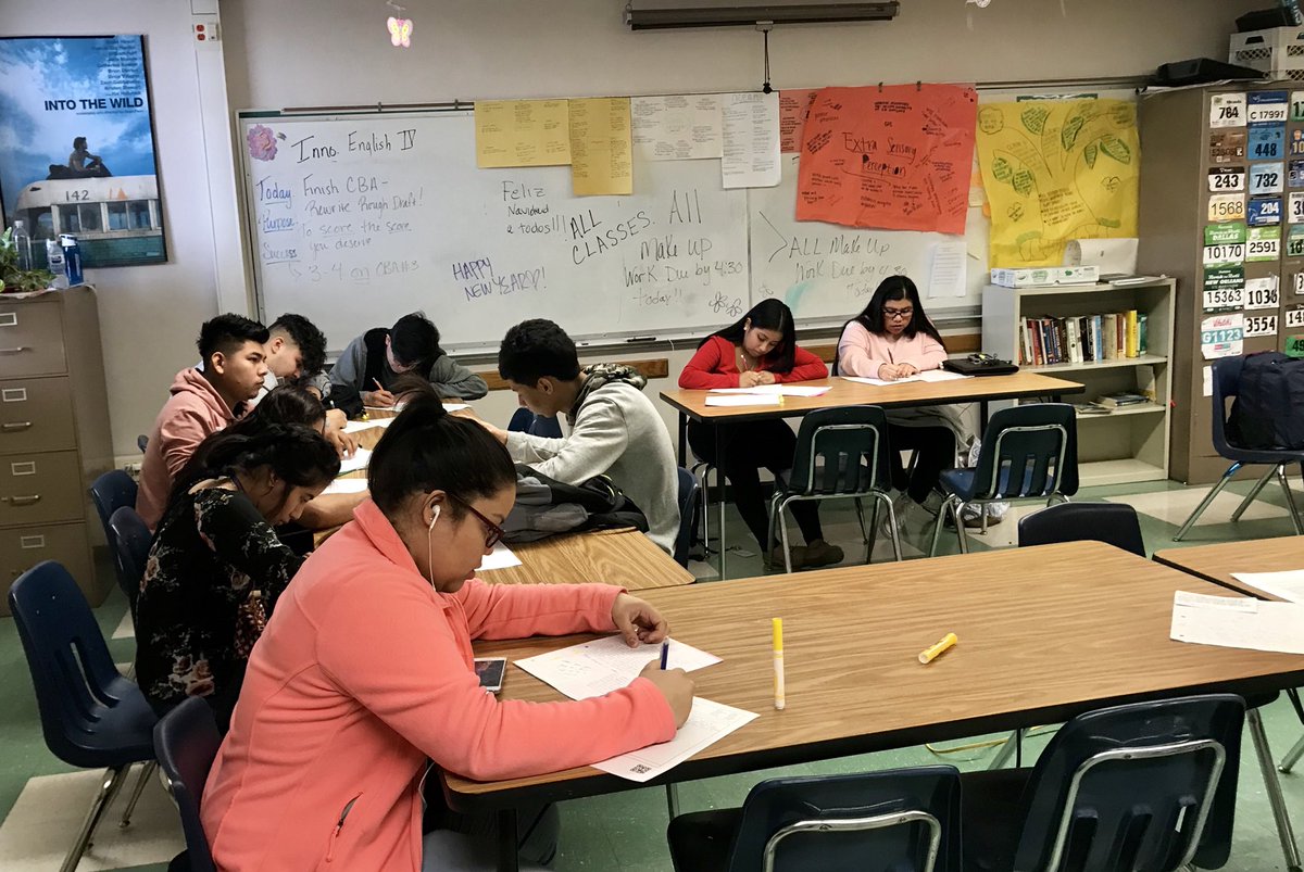 mggilliam's tweet photo. Every DREAMER has a story. Today, in a rare moment of pure silence in the classroom, I quickly snapped a pic of my seniors writing theirs.   #RISDGreatness #wearepearce #msgilliamC209b https://t.co/5jjb1ReTcF