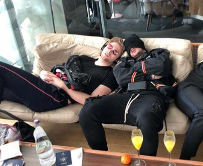 blueberrymuke's tweet image. Sleepy boys /Em