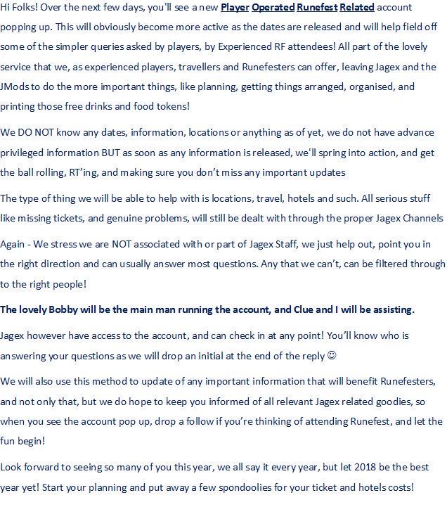 RuneFestHelp's tweet image. Please read! Thank you :) B