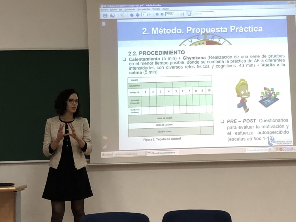 Ladecom_us's tweet photo. ¿Se pueden hacer Ghymkanas mediante código QR? Sara Suárez de la Universidad de Jaén lo explica #Gamificación @CICYP18 #CICYP18 #GeneraciónSmartphone https://t.co/taVqoRauck