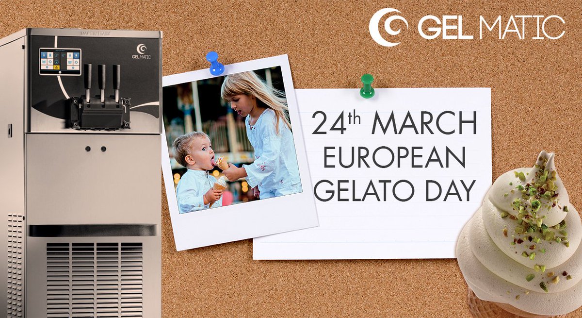 24th March 2018, European Gelato Day!
gelmatic.com

#europeangelatoday #giornataeuropeadelgelato #gelmatic #gelato #icecream #gelatoespresso #expressgelato #24march2018