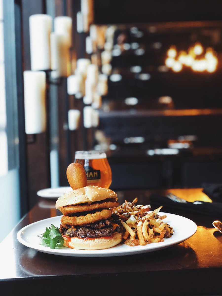 Tonight! Come try our #HFXBurgerWeek burger and enjoy music from Michael Delano🎵

The Carnival Burger: Atlantic beef patty topped with ketchup, mustard, cheese, onion rings, chili, and a pogo - just like you got at the carnival. Served on a sesame bun.