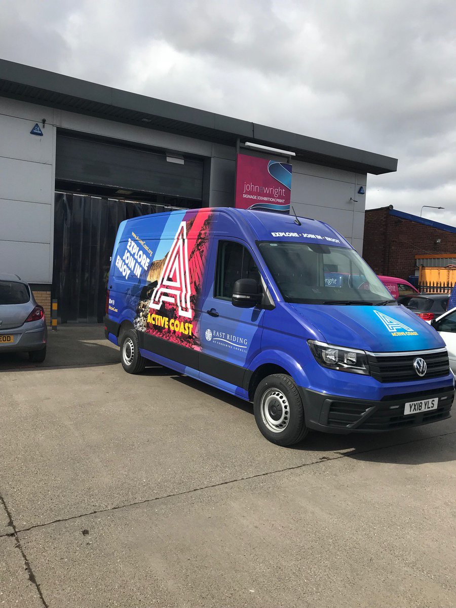 JohnEWrightHull's tweet photo. Another vehicle wrap finished and the sun has come out for @active_coast to collect the finished vehicle. #vehiclewrap #digitalprint https://t.co/4wkhn8uNud