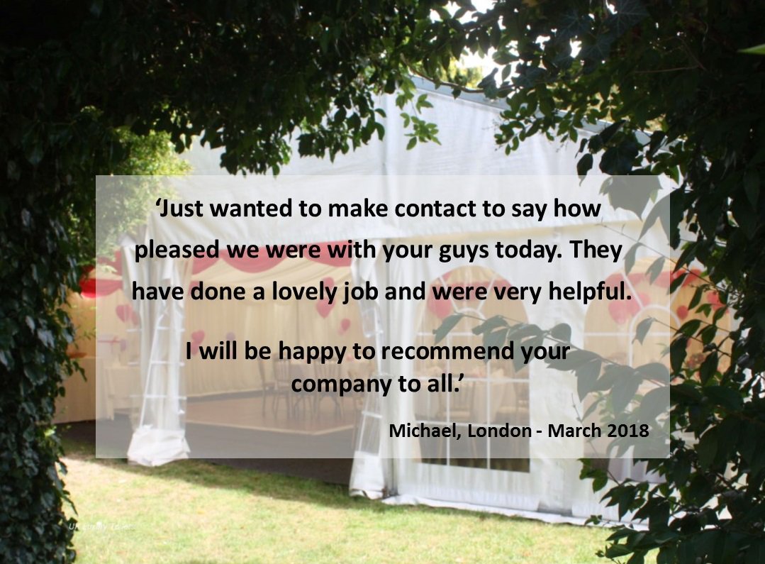 "Fri-yay" - the weekend is here and after another busy week for our marquee superheros, what a perfect way to finish with some wonderful customer feedback from one of our builds this week  #thankyou #customernumber1 #youreventyourway #FridayFeeling