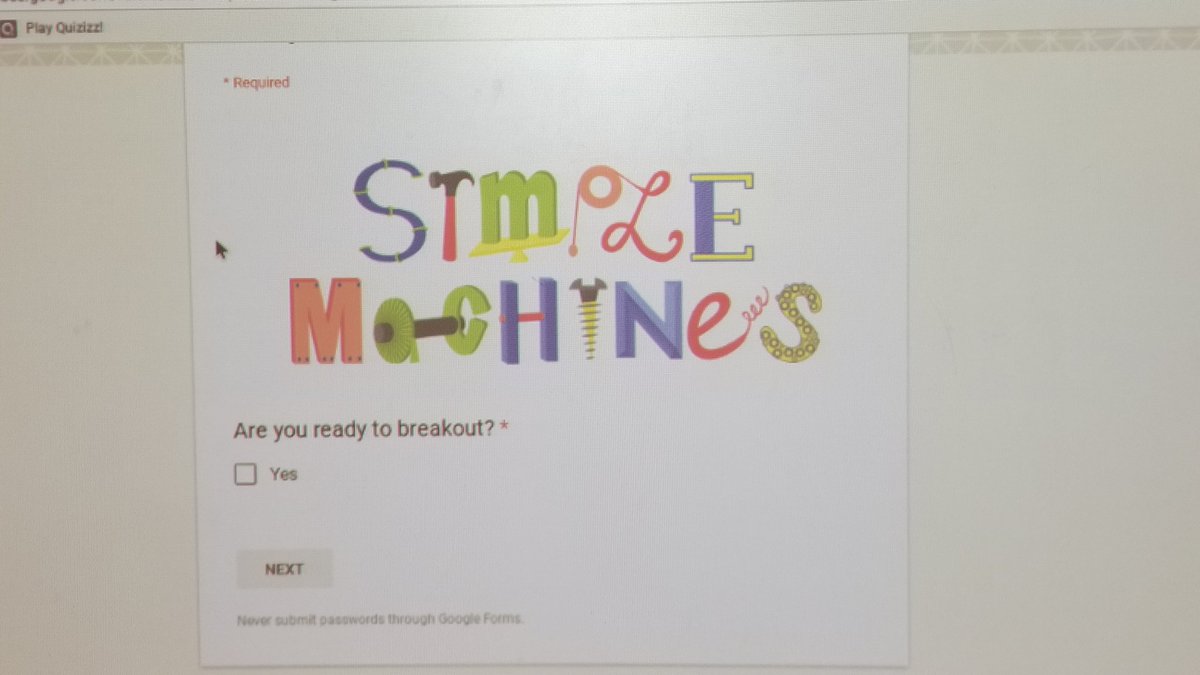 RecineGrade3's tweet photo. Thank you @Mrs_CAltman for organizing our Simple Machine #Breakout session! #Marchappness #QRCode @JigsawPlanet #Googleform @GlenwoodES https://t.co/SBfypfotyJ