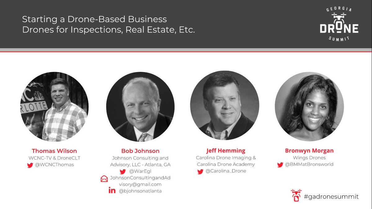 Check out the Starting a Drone-Based Business: Drones for Inspections, etc. Breakout Panel with <a href="/wcnc/">WCNC Charlotte</a>thomas from @wcnc and <a href="/DroneCLT/">DroneCLT</a>, Jeff Hemming from <a href="/CarolinaDrone/">CarolinaDroneAcademy</a>, <a href="/waregl/">BobJohnson</a> from Johnson Consulting, and moderator <a href="/BMMatBronsworld/">B MORGAN</a> from <a href="/WingsDrones/">Wings Drones & Autonomous Magazine</a> .ow.ly/cFth30j0WPx