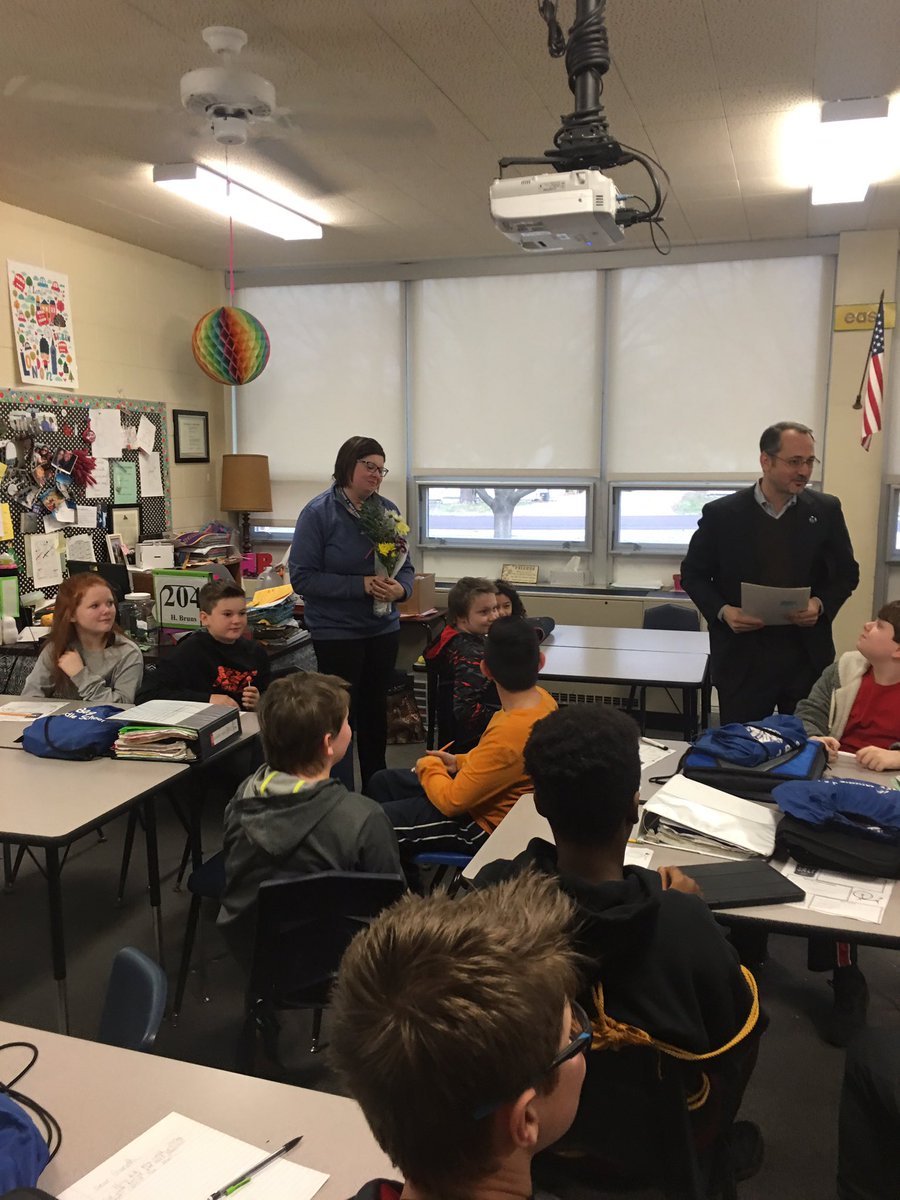 <a href="/westvikings/">West Vikings</a> @HBrunsWestSS @RBrunsWest congrats CFAE winner, WMS' Heather Bruns, for winning Outstanding Middle School Educator of the year!