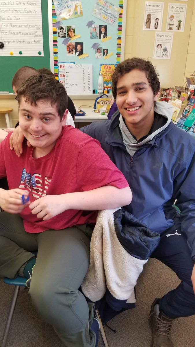 Day 23 of #bestbuddiesmonth, Meet Chad &amp; Yaseen from Upper Merion High School. These two have known each other since elementary school. Chad gets so excited when Yaseen walks into the room. Chad says he loves to play video games with his friend Yaseen. #bestbuddies #bbpa