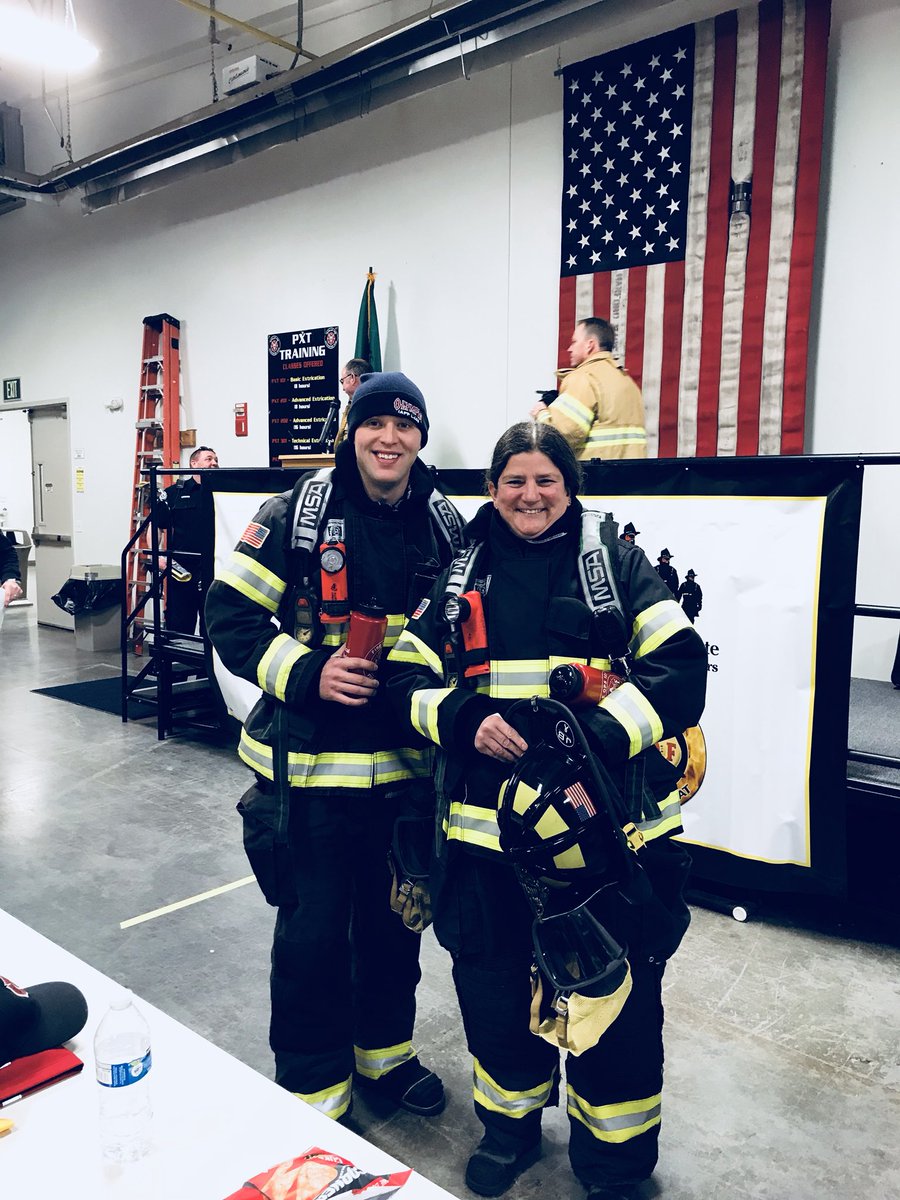 OlyFirefighters's tweet image. Admin Director Debbie Sullivan and City Council member Lisa Parshley ready to get started at #FireOps with your Olympia Firefighters. @WSCFF_UNION @7thdistrictIAFF @cityofolympia