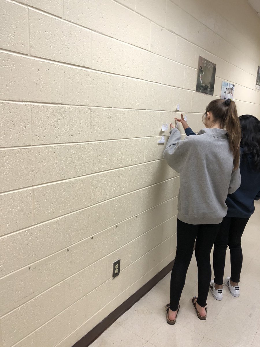 MsSchmidtMath's tweet image. Scatterplots with height vs. shoe length and discussing correlation vs. causation. Great activity for a Friday! @NikolBoydNHS @briandowney15 #MTBoS #iteachmath #algebra