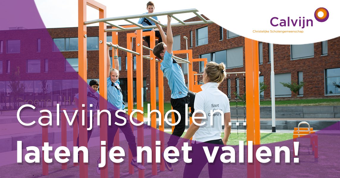 We laten niemand vallen.

Alle Calvijnscholen zijn verschillend, maar delen wel dezelfde kernwaarden. Met beelden laten wij de komende tijd zien waar wij voor staan. Lees meer op calvijn.nl/typisch-calvijn.