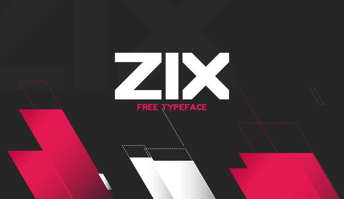 WoohooFreeStuff's tweet photo. #WoohooFreeStuff 🎁 [@TheDesignPortal] - ZIX — Free font - https://t.co/Ygpv5TF5vS - @BoukhiliAymen via @Behance @PixelSurplus https://t.co/E4F0jnlGQ7