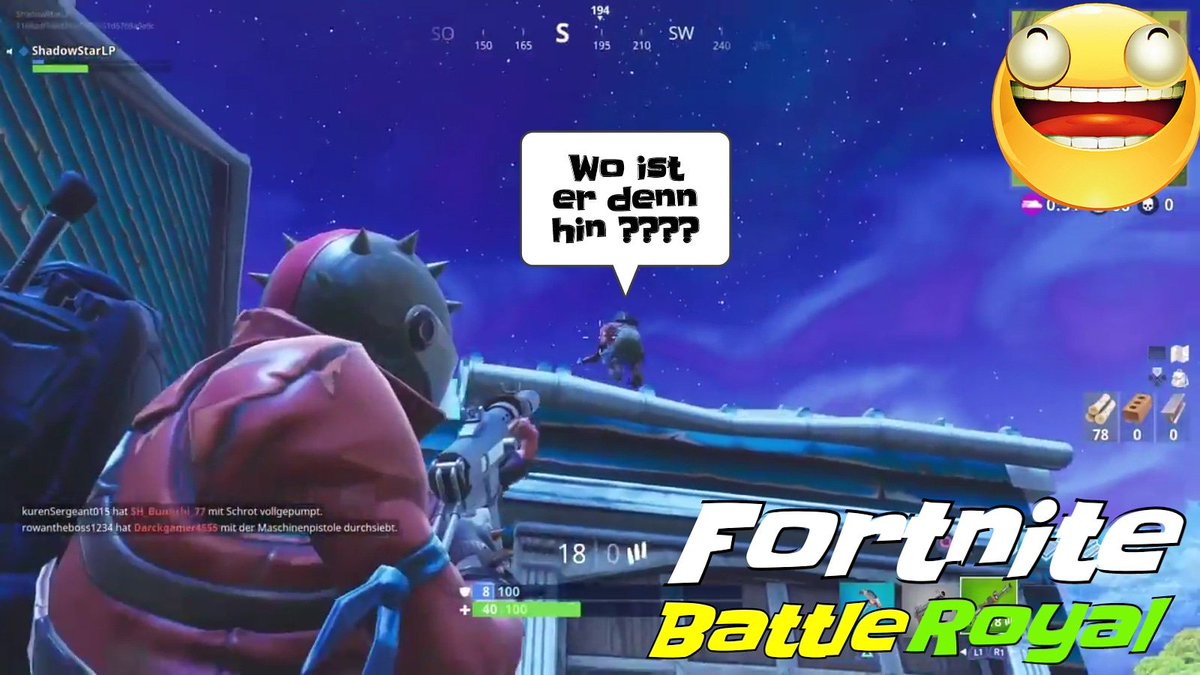 blackcat9070's tweet photo. Der wohl beste Abschluss der Woche 😂😂😂😂
Hier zum Video ➡: https://t.co/3lwuBVxFCo
#fort, #nite, #Fortnite, #1vs99, #battle, #battleroyal, #you, #tube, #youtube, #youtubedeutschland, #letsplay, #letsplayer https://t.co/RdrXEDuusH