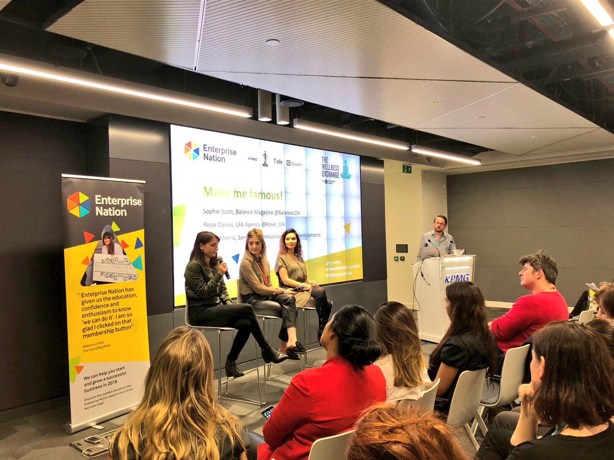 Great PR tips from our Make ne famous panel <a href="/BalanceLDN/">BALANCE</a> @helenlolamorris @Rosie_LFA #WellnessExchange