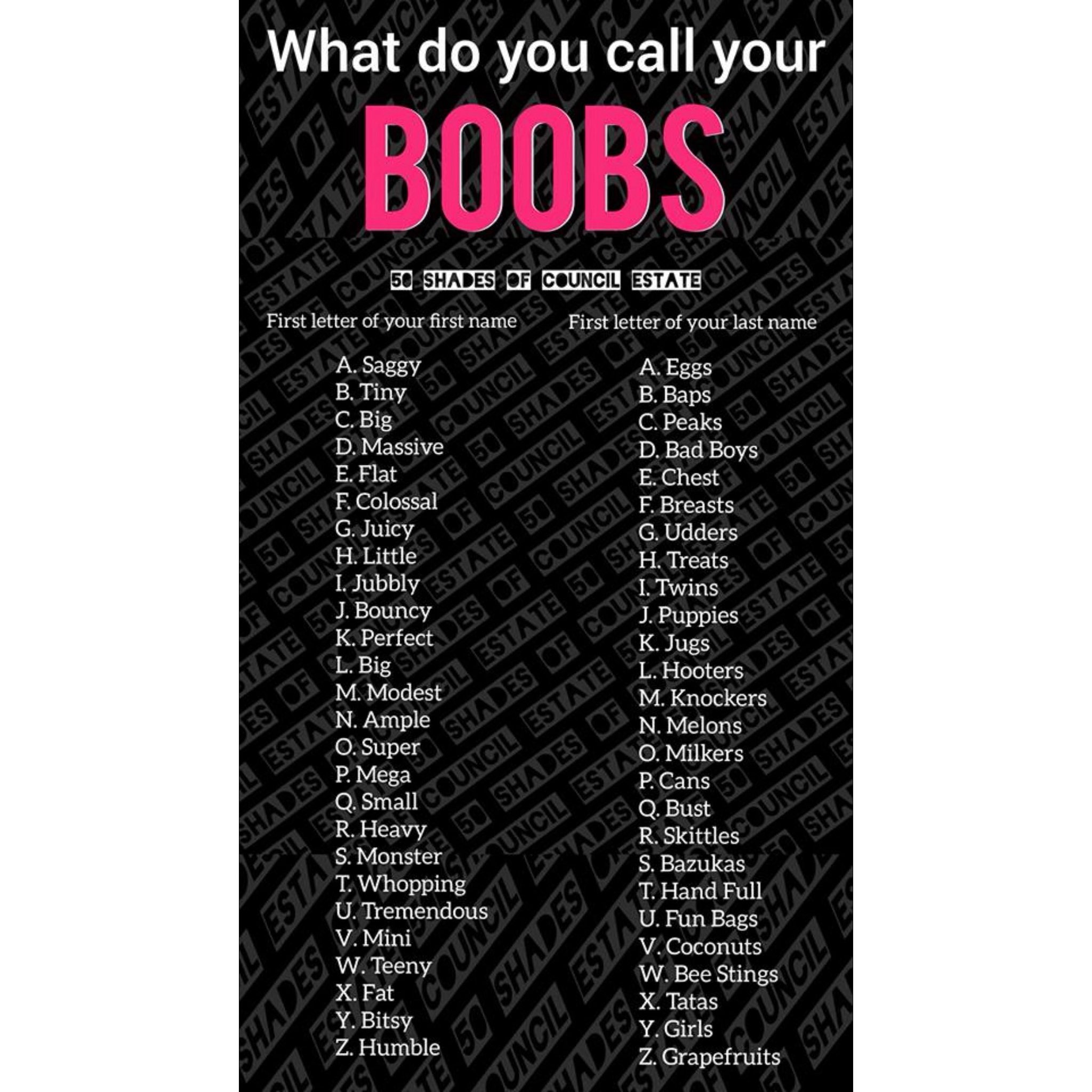 The Parent Bible on X: HAPPY FRIYAY😆❗️.. What do you call your boobs?😂  #theparentbible #parenting #funny #funnymemes  / X