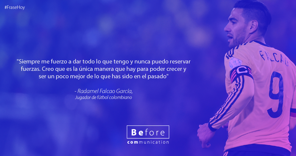 BeforeComm's tweet photo. Hoy #Viernes estamos modo Selección Colombia y con #FraseHoy un gran ejemplo de lucha y superación. ¡Con toda para terminar esta semana! 🤙😀 https://t.co/0we2yL7pz6
