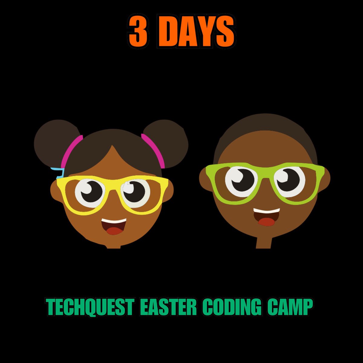 techquestcamp's tweet image. Are you as excited as we are ?😁 We can’t wait to see you. Come let’s change the world one code at a time #easter #easteractivitiesforkids #thingstodoinlagos #stem #computerscience