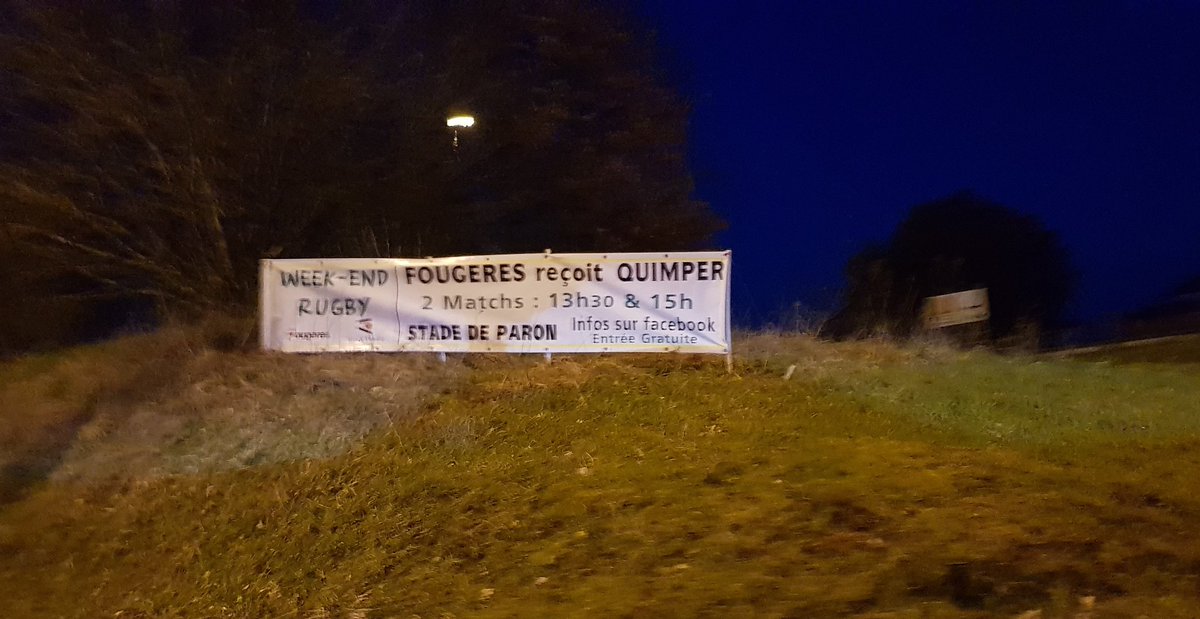 RCPFougeres's tweet photo. Venez Nombreux !! RCPF - RC Quimper 🏉💪😀
#parcequefougeres #RugbyBZH #vertsetjaunes #RCPF https://t.co/f4usg1I252