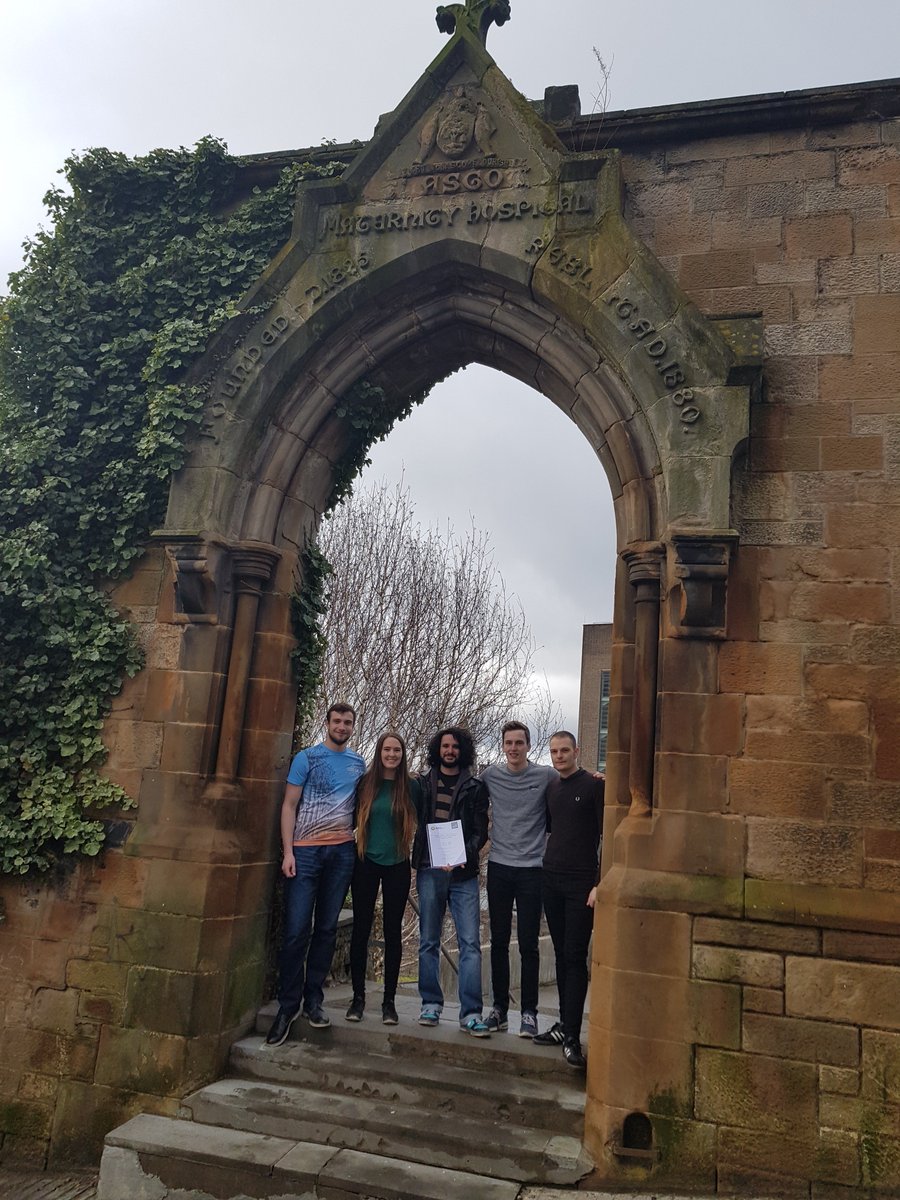 EngProto's tweet photo. That's the team finished their dissertation and it has now been handed in! We are now returning to the labs to get our hands dirty to create the @Leadersaward prototype!  #SELA18 @primaryengineer @StrathEng https://t.co/6M9ps23K7A