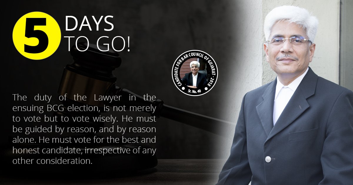 AsimPandya's tweet photo. Cast your First Preference Vote in favor of Change, Betterment and Transparency. Vote For Sr. No:40. Vote For Asim Pandya.

#BarCouncilOfGujarat #BCGElections2018 #Legal #Vote #AsimPandya #Gujarat #Election #Law #Court https://t.co/si94BuofrP