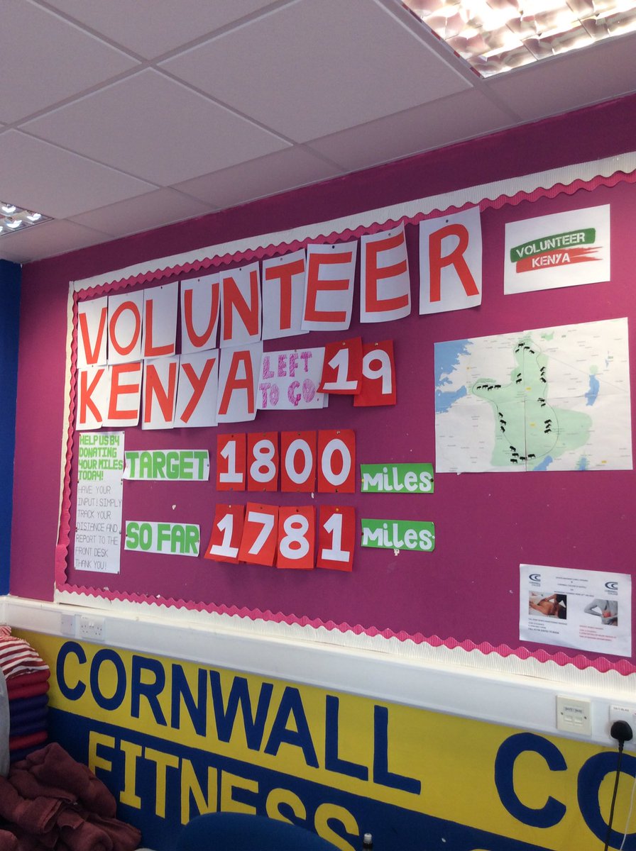 CornwallCollege's tweet photo. Any time soon @CornwallCKenya volunteers will hit their 1800 mile target in 24 hours! #proud https://t.co/Nwk3Xk2QGL
