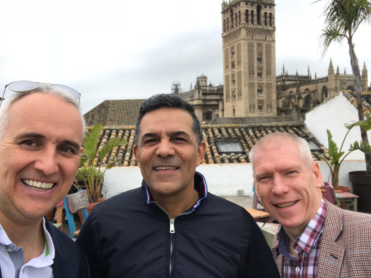 TopU8FC's tweet photo. Landed in Seville for a decent weekend. Roof top at the hotel with massive cathedral in the background. #excitedtoexplore #tapasgalore and a few cheeky beers🍺 https://t.co/6fEGL0Toiy