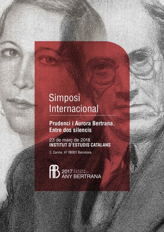 Presents a l'<a href="/iec/">IEC</a> amb el Simposi Internacional Prudenci i Aurora Bertrana.
A les 18.30h intervindrà Xavier Sanjuan, director de serveis personals de l' <a href="/Aj_Tordera/">Ajuntament de Tordera</a> que parlarà del seu llibre "Prudenci Bertrana: una vida entre la realitat i la ficció" 
#anybertrana #tordera