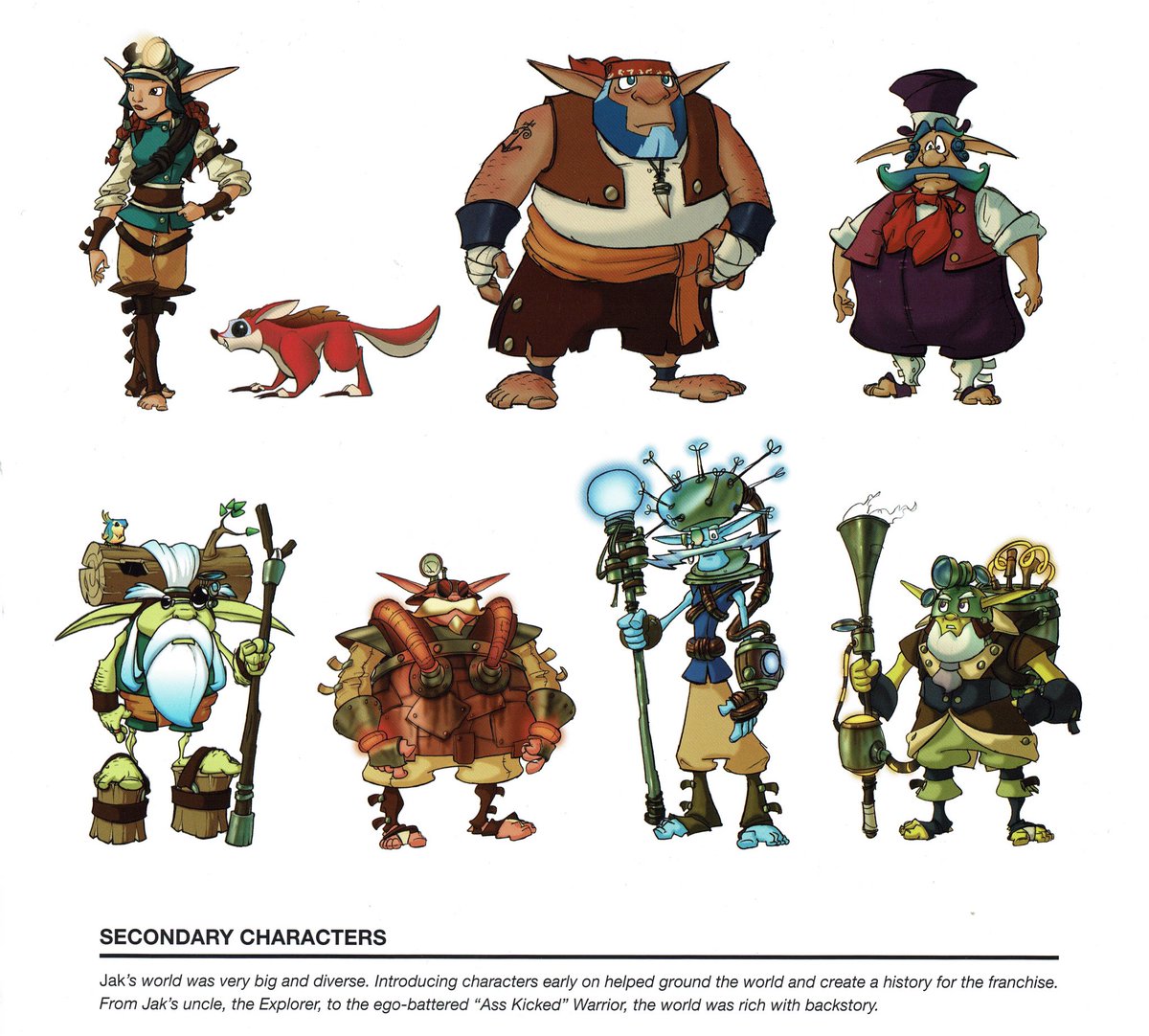 Jak and Daxter - secondary characters artwork. 