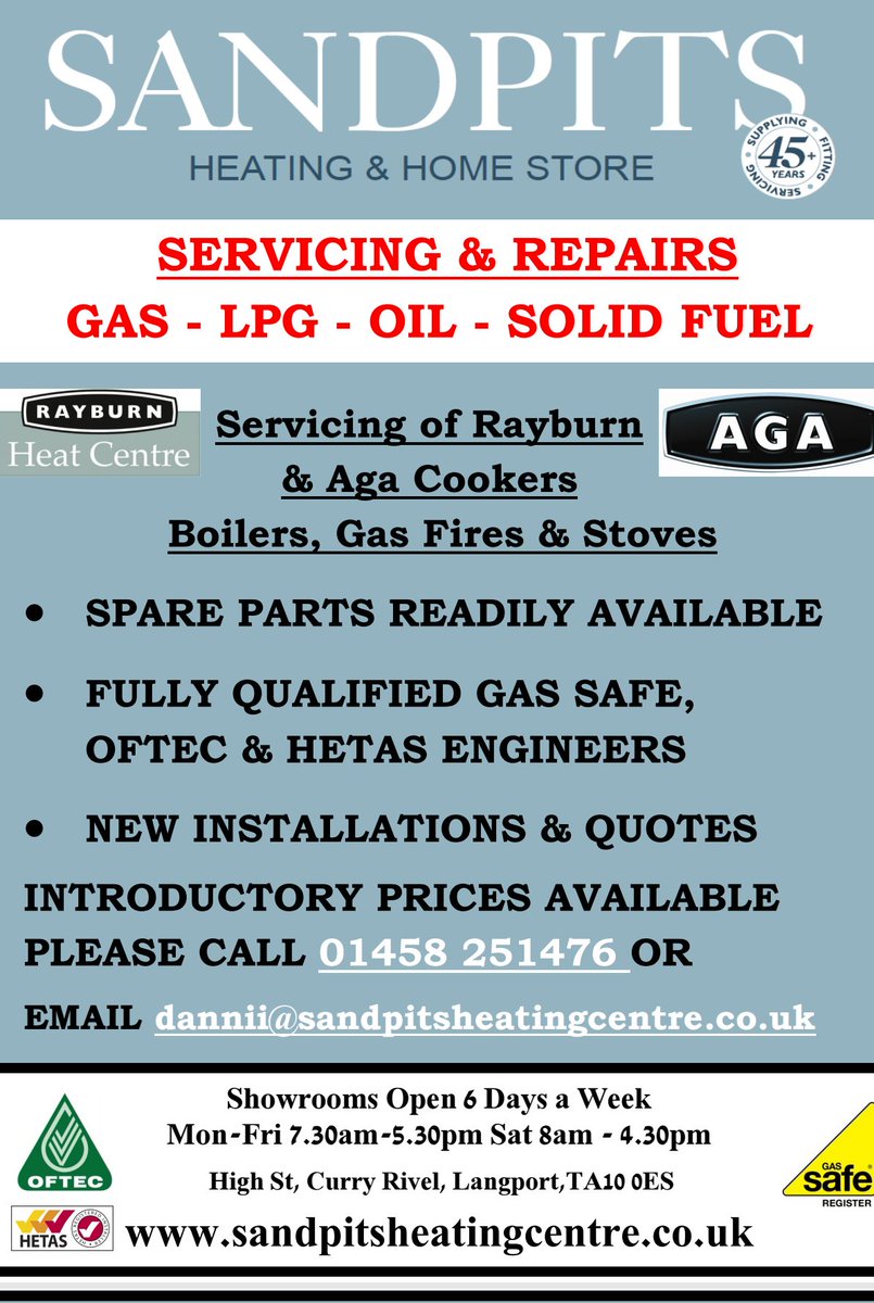 Sandpits Heating (@sandpitsheating) on Twitter photo Great news!! As well as solid fuel we are now servicing oil and gas appliances! Give us a call or Email Dannii for more information. Great news!! As well as solid fuel we are now servicing oil and gas appliances! Give us a call or Email Dannii for more information.