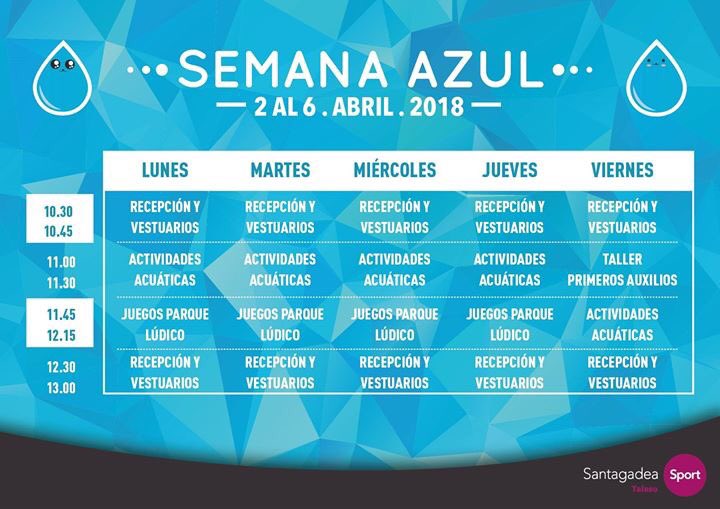 Una manera divertida de que tus Peques disfruten sus vacaciones de #SemanaSanta.

Ven a la #SemanaAzul de #SantagadeaSport #Talaso