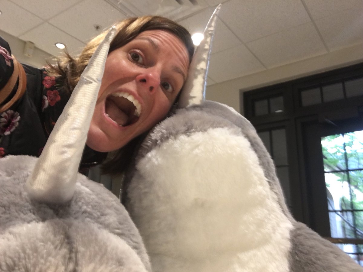 Friday means NARWHAL SELFIE!! Who’s with me?? <a href="/trinityatl/">Trinity School</a> #trinitylearns #narwhal