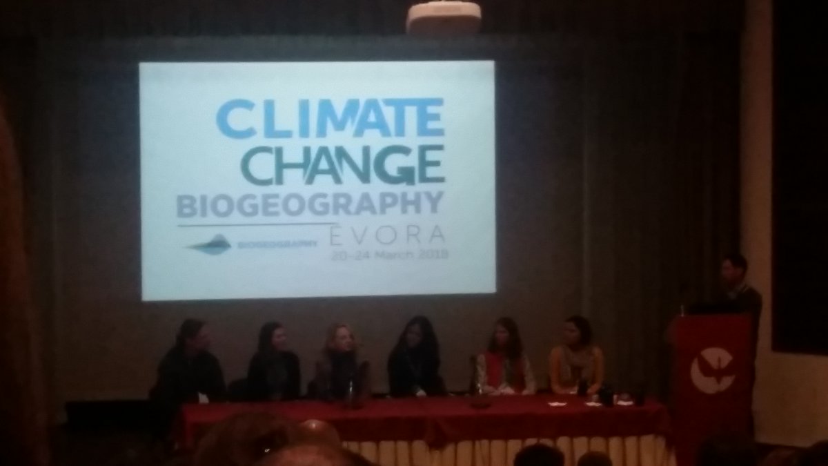 Nice to see a symposium panel with so many women on it! Shout out to the organisers <a href="/ibs2018evora/">IBS 2018 Évora</a> and <a href="/ecospat_ch/">EcoSpat group</a> and speakers: @JennSunday Anna Csergo, Gurutzeta Guillera-Arroita, Phoebe Zarnetske, Frederic Guillaume and <a href="/Lajosy0/">Laura Pollock</a> #IBS2018 #WomenInSTEM