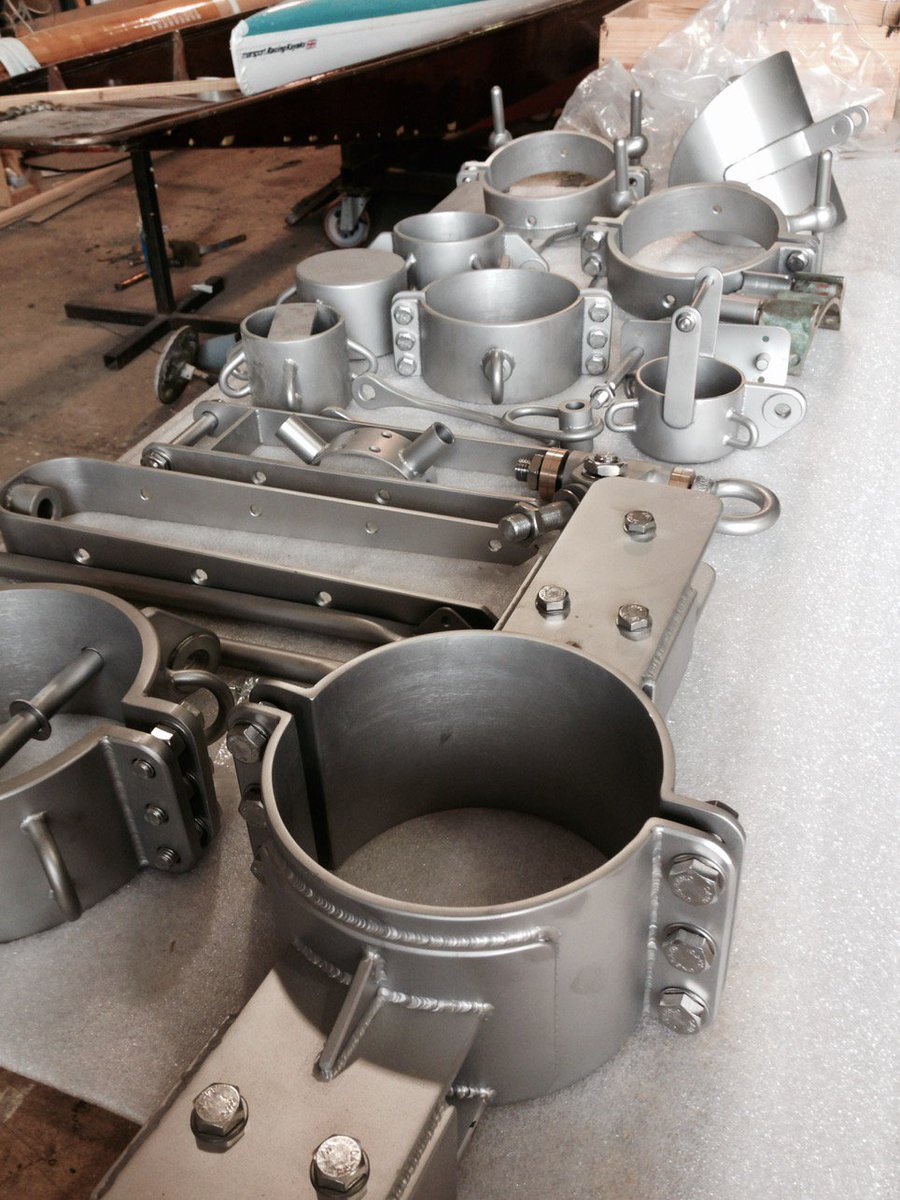 Complete set of fitting just arrived - designed in house and made locally in blasted stainless.  Beautiful quality.