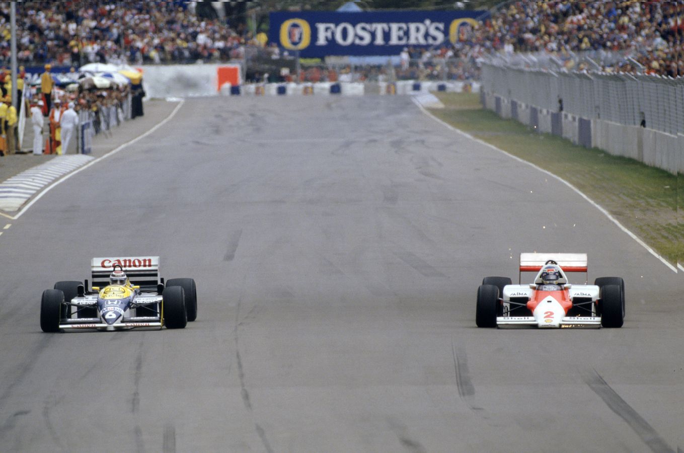 GP Australii 1986 - Prost, Mansell, Piquet