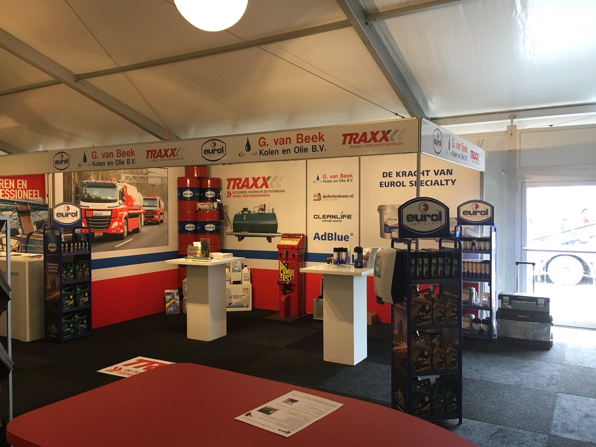 Vandaag dag 3 en laatste dag van de Bouw en Agri vakdagen in Ede. Weer hartelijk welkom op onze stand! Ook vandaag weer demo’s met @EurolBV Specialty!!