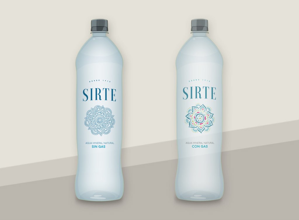 estudiomjf's tweet image. Diseño etiquetas / Edición especial restaurants / Agua Sirte / 2015 / © MJF #designpackaging #DesignInspiration