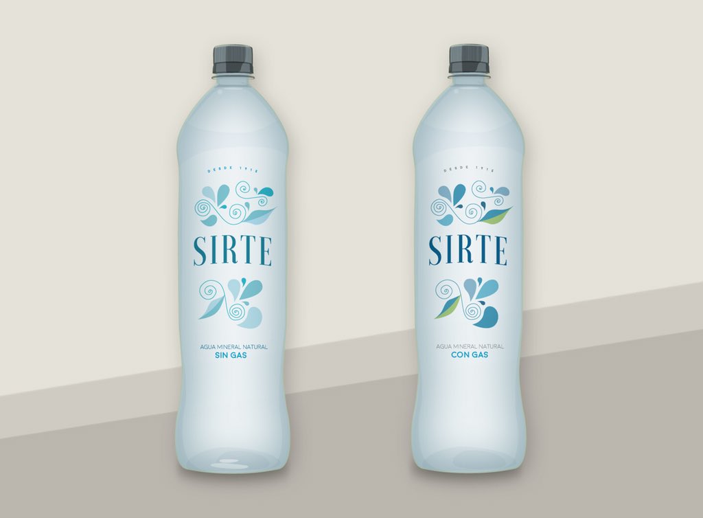 estudiomjf's tweet image. Diseño etiquetas / Edición especial restaurants / Agua Sirte / 2015 / © MJF #designpackaging #DesignInspiration