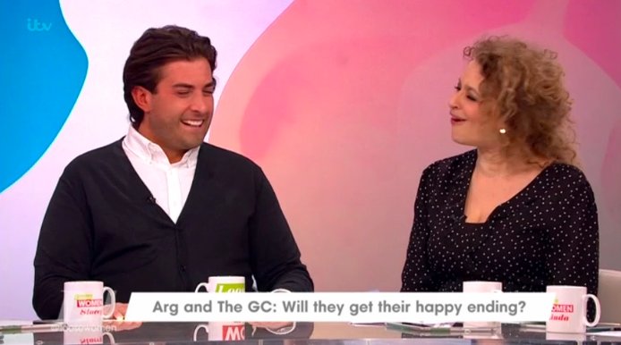 Loose Women (@loosewomen) on Twitter photo James loves The GC! It's official... 💘 <a href="/RealJamesArgent/">James Argent</a> <a href="/missgemcollins/">Gemma Collins</a> <a href="/OnlyWayIsEssex/">Only Way is Essex</a> @ITVBe James loves The GC! It's official... 💘 <a href="/RealJamesArgent/">James Argent</a> <a href="/missgemcollins/">Gemma Collins</a> <a href="/OnlyWayIsEssex/">Only Way is Essex</a> @ITVBe