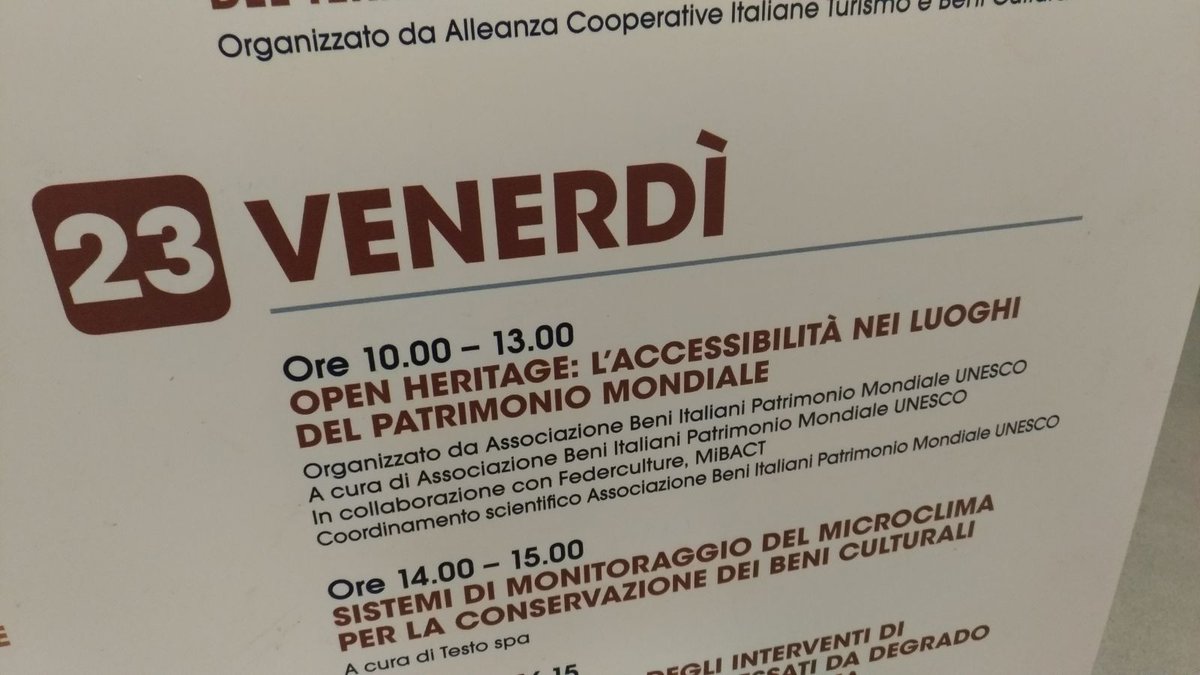 #oggi #Ferrara <a href="/salonerestauro/">RESTAURO - SALONE INTERNAZIONALE</a> x '#OpenHeritage'. Al convegno  <a href="/marmorandini/">Marcella Morandini</a> presenta i 23 percorsi accessibili a tutti nell’ambito dei 9 Sistemi #Dolomiti #UNESCO. Accessibilità nei Siti #UNESCO x garantire  il diritto universale a godere di una #Bellezza altrettanto universale