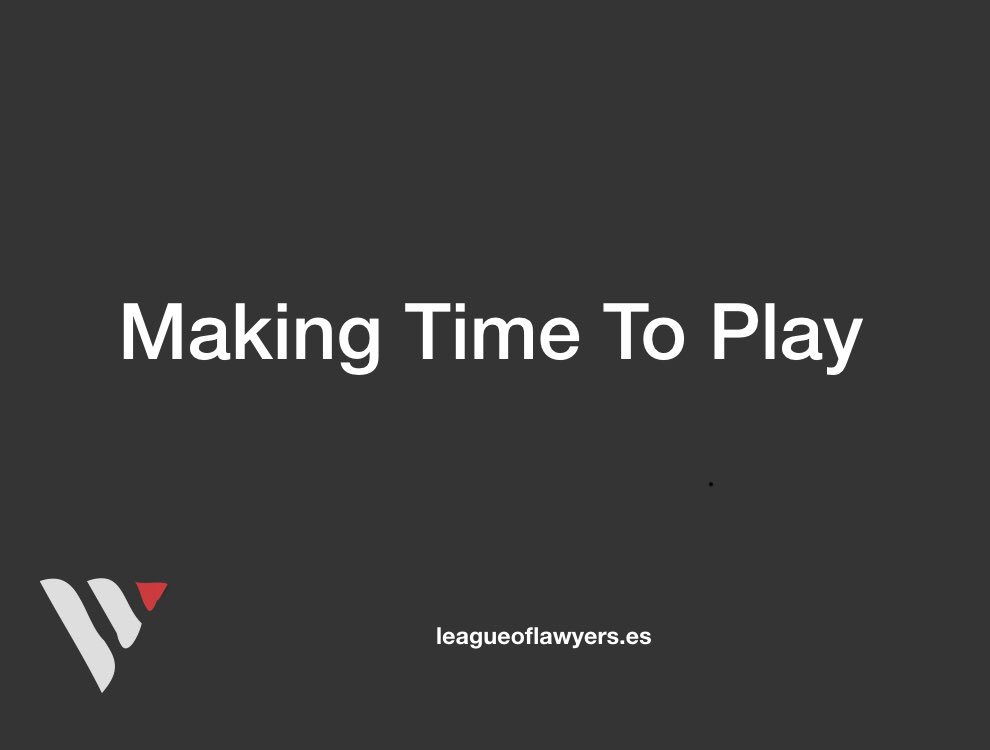 Nos quedamos con esta característica del hardcore gamer que ayer nos daba Albert Guerrero de <a href="/riotgames/">Riot Games</a> en #eSportsURJC , el que hace el tiempo para poder jugar