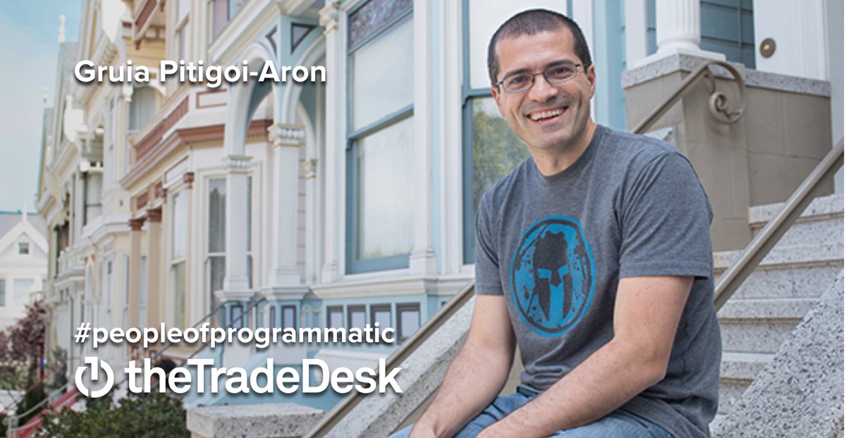 TheTradeDesk's tweet photo. “If you want to work with smart people who are passionate about what they're doing, The Trade Desk is the place.” – Gruia Pitigoi-Aron, General Manager of Product #PeopleofProgrammatic https://t.co/VoswBUidAz https://t.co/Aq2NdJk836