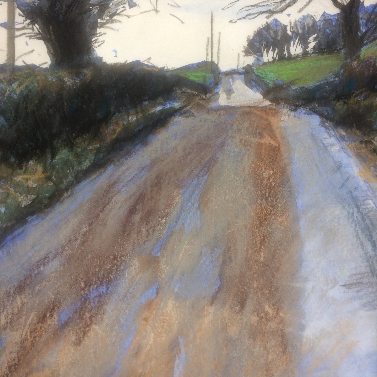 jshielsart's tweet photo. Two new pictures Park Hall Lane 1 and 2 on show and for sale at the NutbrookCafe #nutbrook #mapperley #art https://t.co/2CeIiGnXYz
