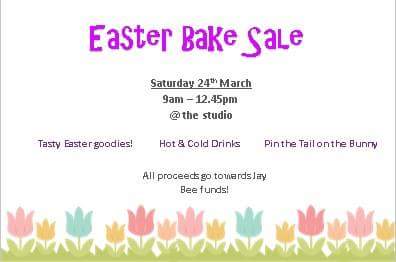 JBTheatreSchool's tweet photo. Looking forward to some easter goodies tomorrow! ☕️🍰Come and treat yourself! 🐰🐣🐰 #Barnsley #easter #bakesale #cakes #cupcakes #treats #yummy #homemade #jaybee https://t.co/d6WFg8jNZ6